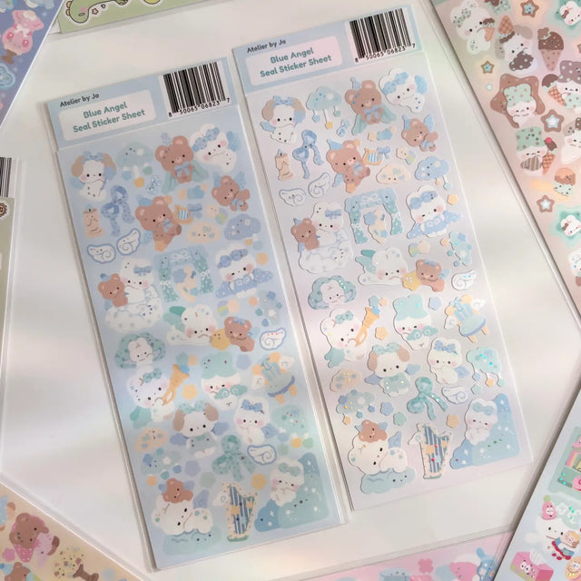 Bring your journal pages to life with our sticker sheets featuring original illustrations and characters! Thoughtfully designed for journals, planners, and creative minds, each sheet is filled with unique, hand-drawn elements to help you express your thoughts and decorate your pages with personality. Perfect for daily journaling, mood tracking, scrapbooking, or enhancing your planner spreads, these stickers add a touch of magic to every moment you document.

Product Type: Sticker Sheet

Product Finish: Stan