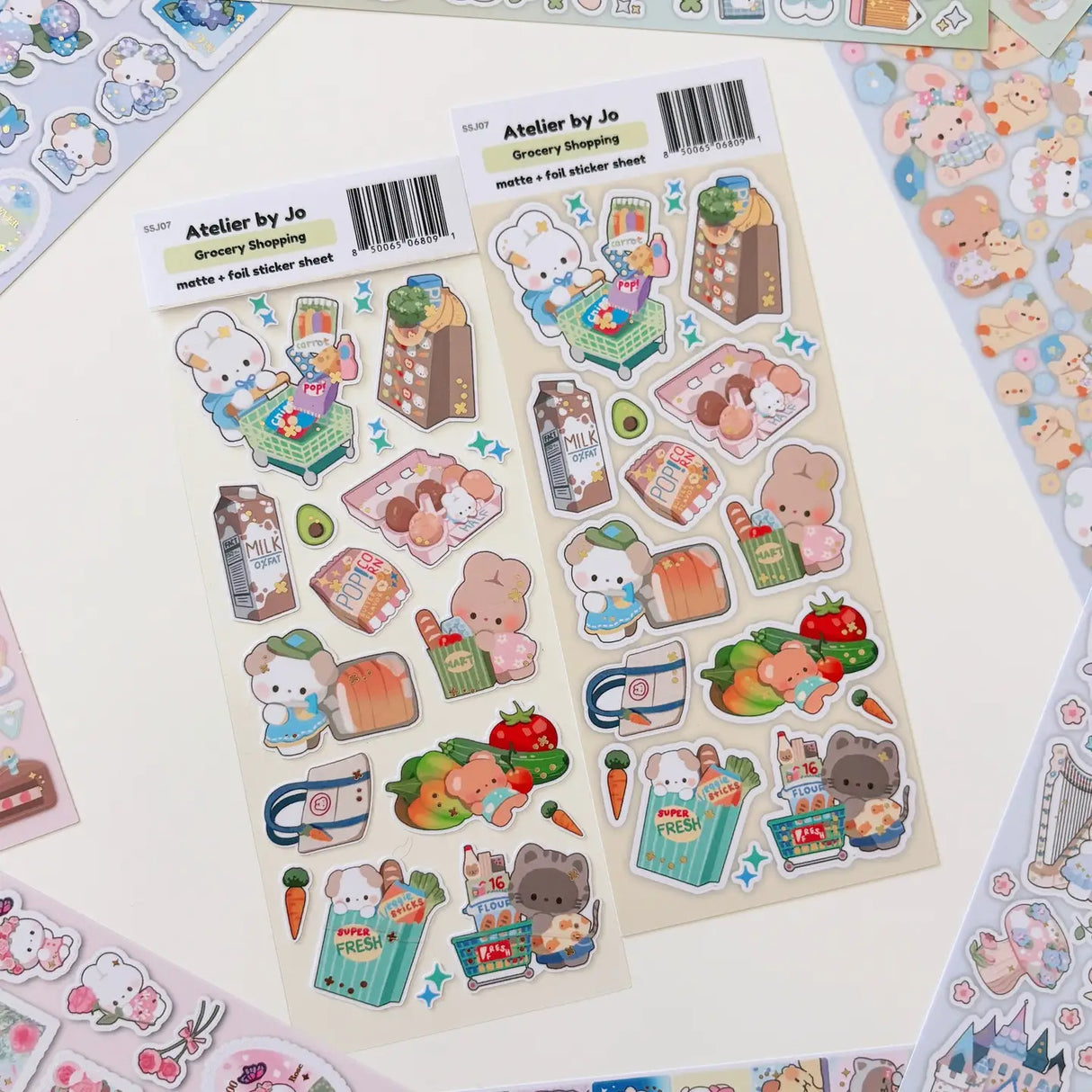 Atelier by Jo - Grocery Shopping Sticker Sheet