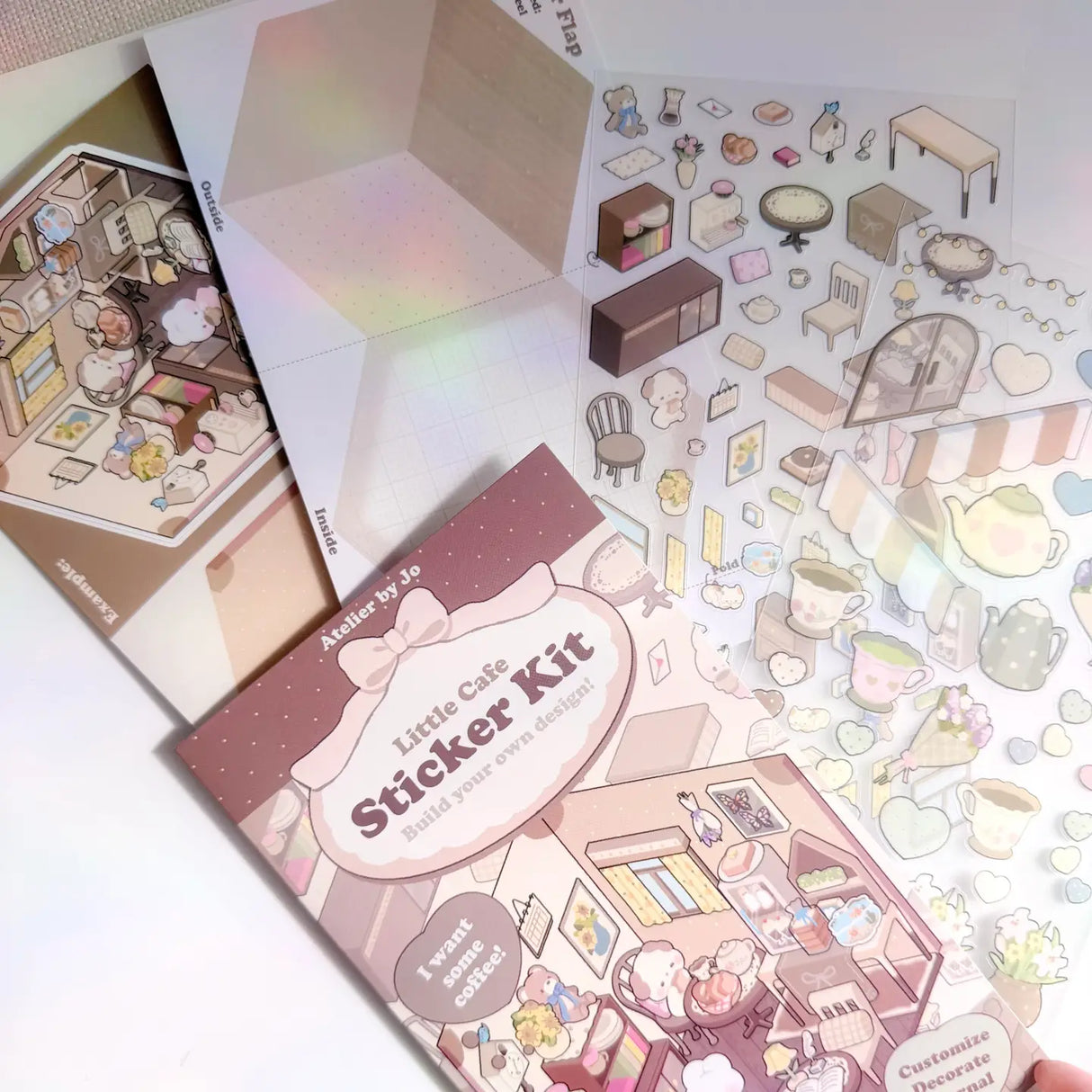 Add a touch of playful dimension to your journals and planners with our Build-Your-Own Scene Kits. Designed for creative storytellers, each kit lets you construct a charming 3D flip scene — choose from a cozy café, classic diner, or dreamy bedroom setting. Perfect for junk journaling, planners, and bullet journals, these kits bring your spreads to life with interactive layers and delightful details. Everything you need is included, making it easy to build, play, and display.&nbsp;

Product Specifications

O