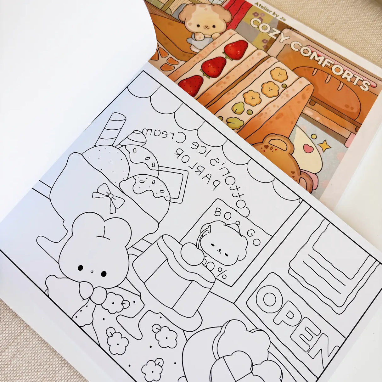 Atelier by Jo Coloring Book Vol. 1 - Cozy Comforts

Unwind and indulge in creativity with the Cozy Comforts Coloring Book – Volume 1 Revamp!


This beautifully refreshed edition features 30 original, full-page illustrations that celebrate the little things that make us feel warm, safe, and happy. Whether you’re curling up on a quiet afternoon or looking for a mindful break in your day, these cozy scenes invite you to relax, reflect, and color at your own pace.

˚ʚ♡ɞ˚ What to Expect:
☆ 30 original illustrati