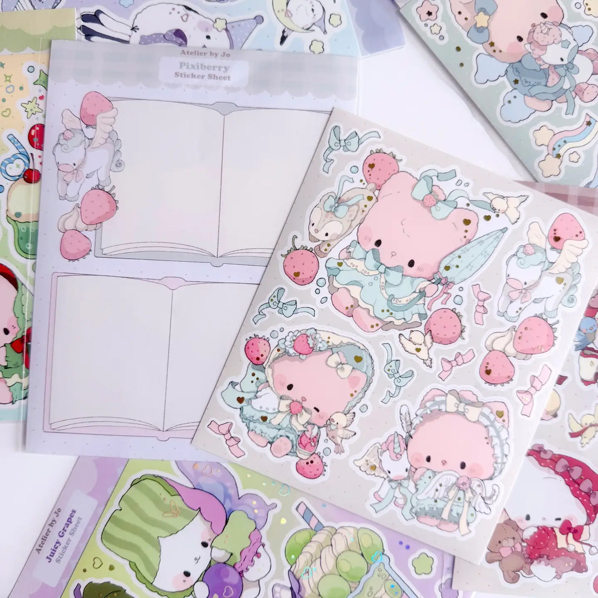Introducing larger stickers to be the center of focus in your journal spreads! These detailed, illustrated stickers will add a cozy flair to any journal.

Product details:

135 mm x 160 mm sticker sheet.
Matte with Foil
135 mm x 180 mm memo sticker sheet backing - writable.