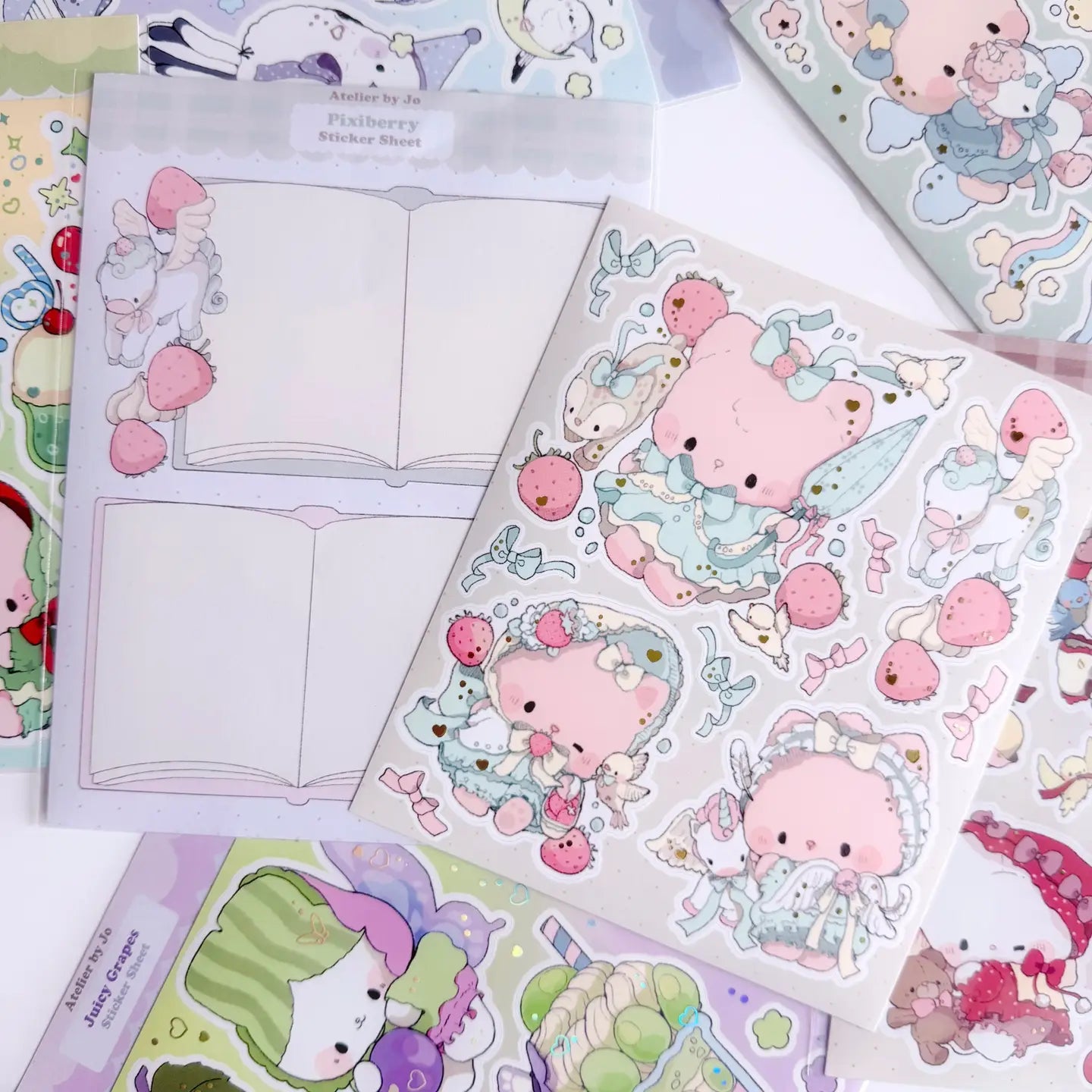 Introducing larger stickers to be the center of focus in your journal spreads! These detailed, illustrated stickers will add a cozy flair to any journal.

Product details:

135 mm x 160 mm sticker sheet.
Matte with Foil
135 mm x 180 mm memo sticker sheet backing - writable.
