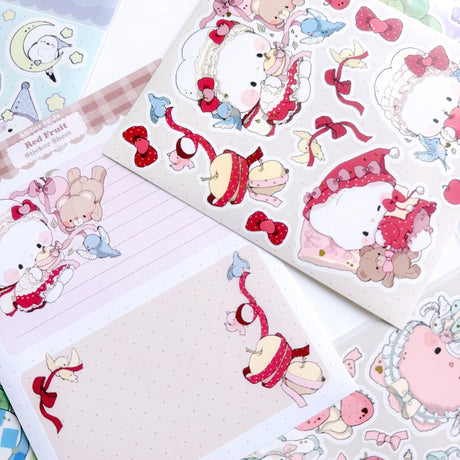 Introducing larger stickers to be the center of focus in your journal spreads! These detailed, illustrated stickers will add a cozy flair to any journal.

Product details:

135 mm x 160 mm sticker sheet.
Matte with Foil
135 mm x 180 mm memo sticker sheet backing - writable.