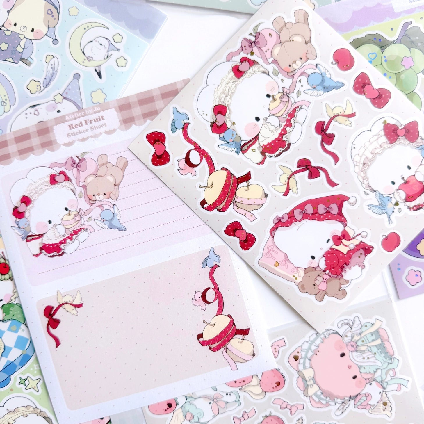 Introducing larger stickers to be the center of focus in your journal spreads! These detailed, illustrated stickers will add a cozy flair to any journal.

Product details:

135 mm x 160 mm sticker sheet.
Matte with Foil
135 mm x 180 mm memo sticker sheet backing - writable.