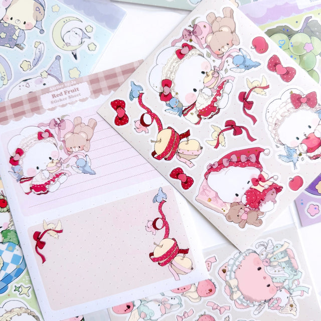 Introducing larger stickers to be the center of focus in your journal spreads! These detailed, illustrated stickers will add a cozy flair to any journal.

Product details:

135 mm x 160 mm sticker sheet.
Matte with Foil
135 mm x 180 mm memo sticker sheet backing - writable.