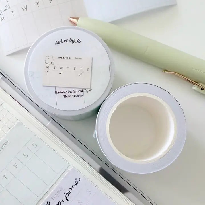 Stay organized with this minimalist Weekly Tracker Memo Tape designed for planners, journaling, and everyday productivity. Featuring a clean and functional weekly layout, this perforated memo tape is perfect for Hobonichi Weeks, planners, bullet journals, and notebooks.

The simple design makes it easy to match with any planner aesthetic while helping you keep track of tasks, habits, schedules, and weekly goals with ease.

˚ʚ♡ɞ˚ Product Specifications:
☆ Size: 40mm x 5m
☆ Perforated for easy tearing
☆ Weekl