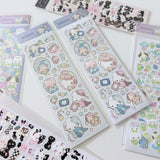 Bring your journal pages to life with our sticker sheets featuring original illustrations and characters! Thoughtfully designed for journals, planners, and creative minds, each sheet is filled with unique, hand-drawn elements to help you express your thoughts and decorate your pages with personality. Perfect for daily journaling, mood tracking, scrapbooking, or enhancing your planner spreads, these stickers add a touch of magic to every moment you document.