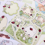 Atelier by Jo Large Sticker Sheet - Ladybugs and Clovers

Introducing larger stickers to be the center of focus in your journal spreads! These detailed, illustrated stickers will add a cozy flair to any journal.