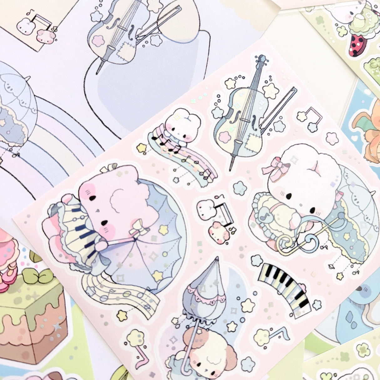 Atelier by Jo Large Sticker Sheet - Musical Season

Introducing larger stickers to be the center of focus in your journal spreads! These detailed, illustrated stickers will add a cozy flair to any journal.