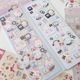 Bring your journal pages to life with our sticker sheets featuring original illustrations and characters! Thoughtfully designed for journals, planners, and creative minds, each sheet is filled with unique, hand-drawn elements to help you express your thoughts and decorate your pages with personality. Perfect for daily journaling, mood tracking, scrapbooking, or enhancing your planner spreads, these stickers add a touch of magic to every moment you document.