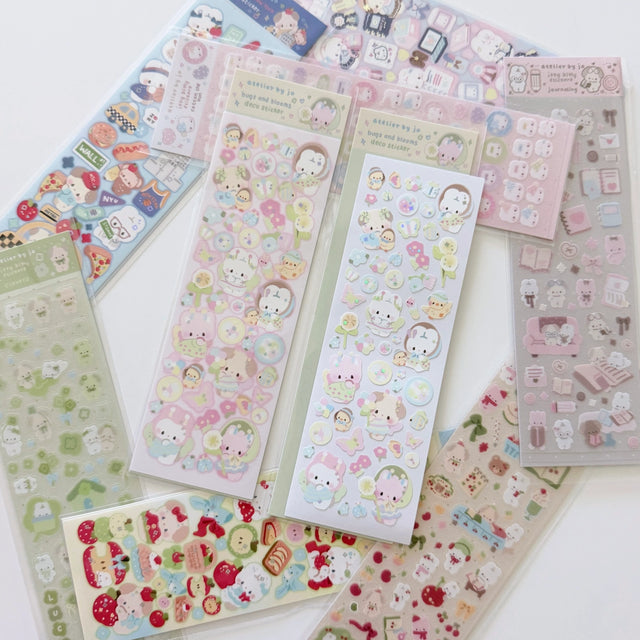Bring your journal pages to life with our sticker sheets featuring original illustrations and characters! Thoughtfully designed for journals, planners, and creative minds, each sheet is filled with unique, hand-drawn elements to help you express your thoughts and decorate your pages with personality. Perfect for daily journaling, mood tracking, scrapbooking, or enhancing your planner spreads, these stickers add a touch of magic to every moment you document.