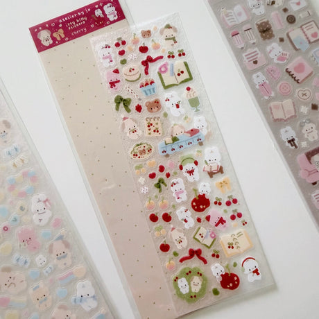 Atelier by Jo Small Sticker Sheet - Red Cherry

Bringing back the nostalgia of tiny deco stickers, these designs are perfect for decorating and filling in small spaces!