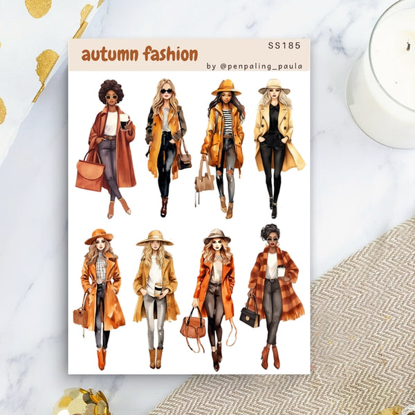 Autumn Fashion Sticker Sheet