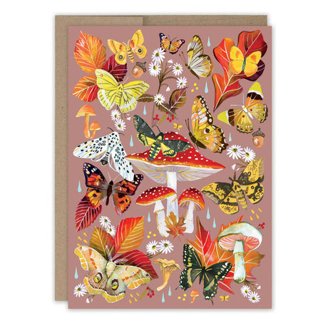 Autumn Flutter Birthday Card