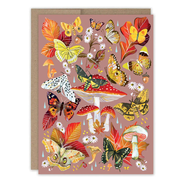 Autumn Flutter Birthday Card