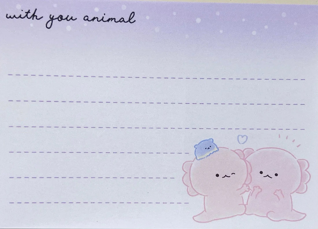 Axolotl Mini Notepad