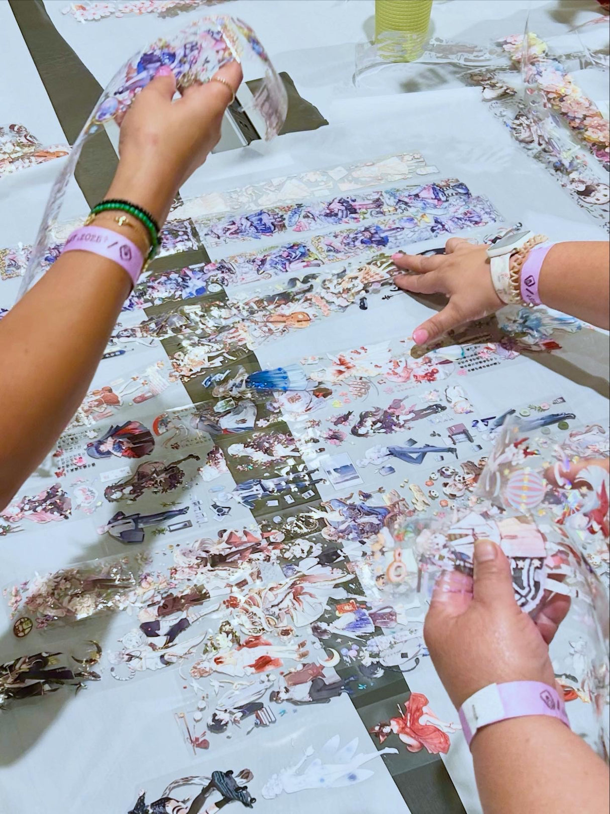 Circular Layout PET Tape Collage with Judy from Tokubetsumemori