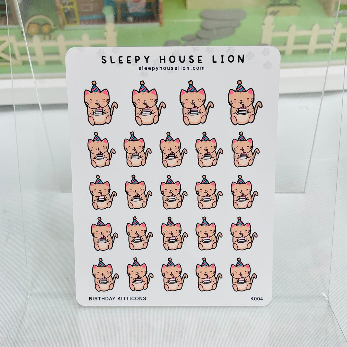 Birthday Kitticon Planner Sticker Sheet