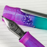 BENU Talisman Fountain Pen - Mandrake

With a long history of use in religious and occult practices, the mandrake plant is particularly noted for its potent roots, which somewhat resemble the human body. There are tales of this plant that date as far back as the bible, in which the scripture links the mandrake with sexuality and fertility. Other legendary stories suggest that the plant has magical, and sometime menacing, powers.&nbsp;

This pen glows beautifully in a dark and semi-dark with a green color af
