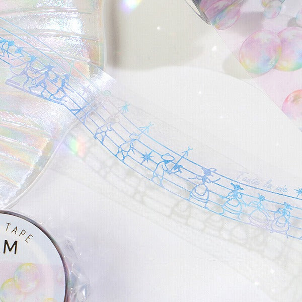 Dwarfs' March Music Notes PET Clear Tape