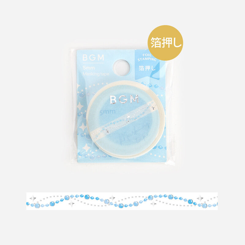 Blue Pearl Slim Washi Tape