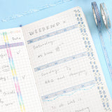 Blue Pearl Slim Washi Tape