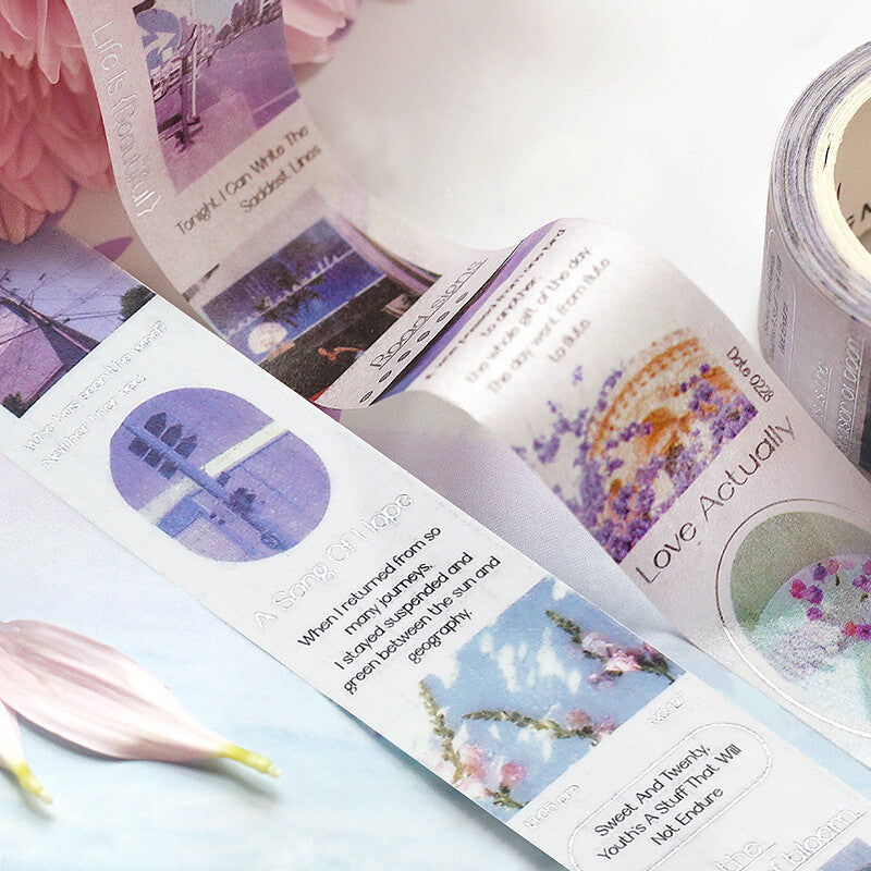 BGM Color City Purple Washi Tape