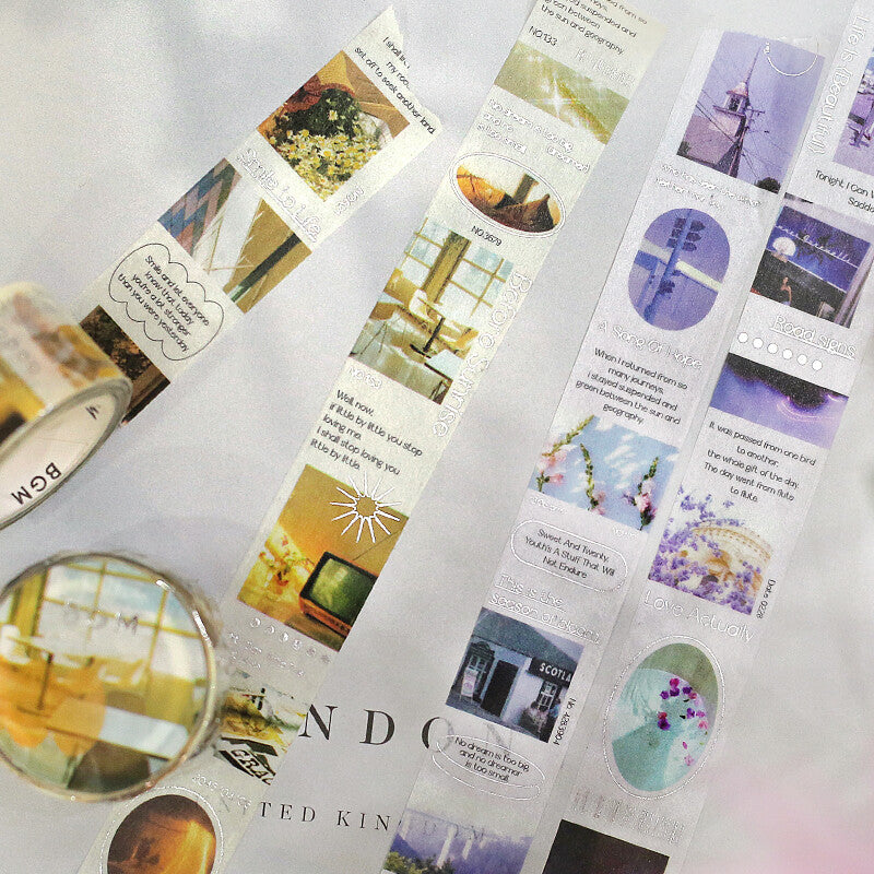 BGM Color City Purple Washi Tape