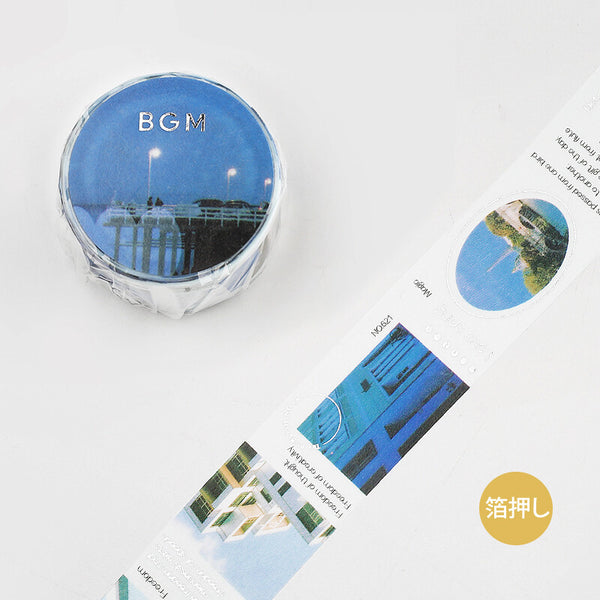 BGM Color City Blue Washi Tape