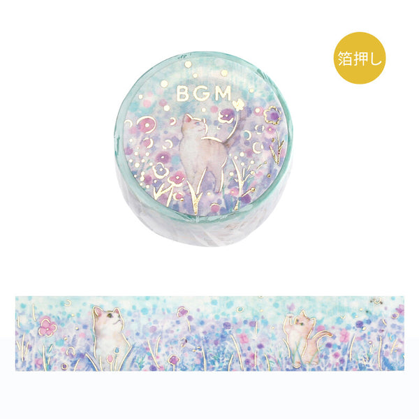 Flowers & Cats Small Friends Washi Tape