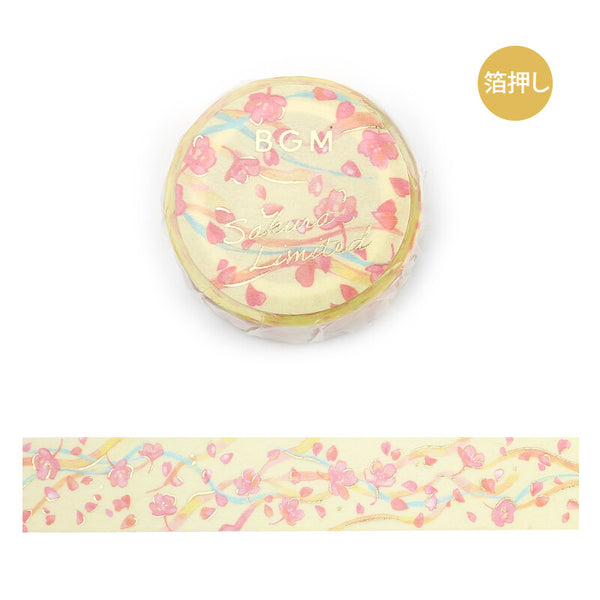 Cherry Blossom In The Wind Washi Tape BGM