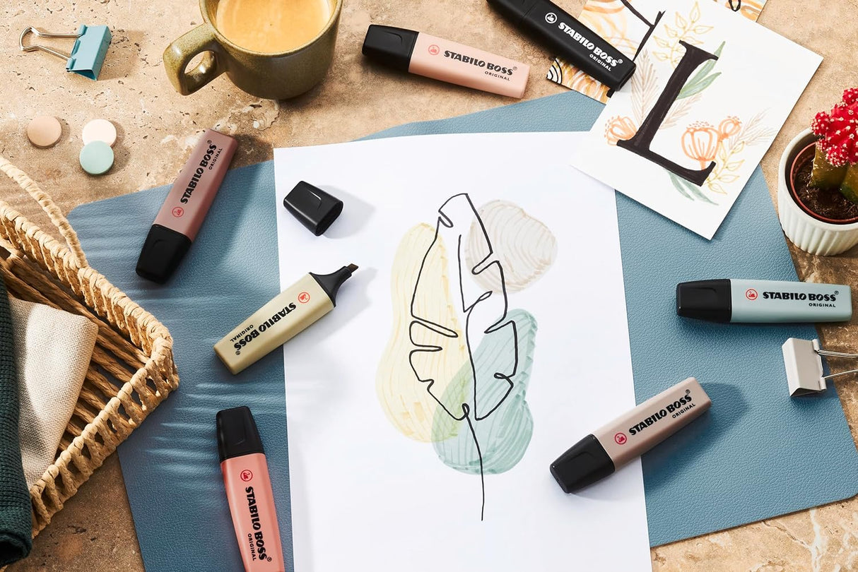 STABILO Highlighter NatureCOLORS - Pack of 8