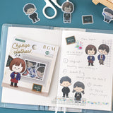 Pegatinas de escamas para uniformes escolares para cambiarse de ropa 