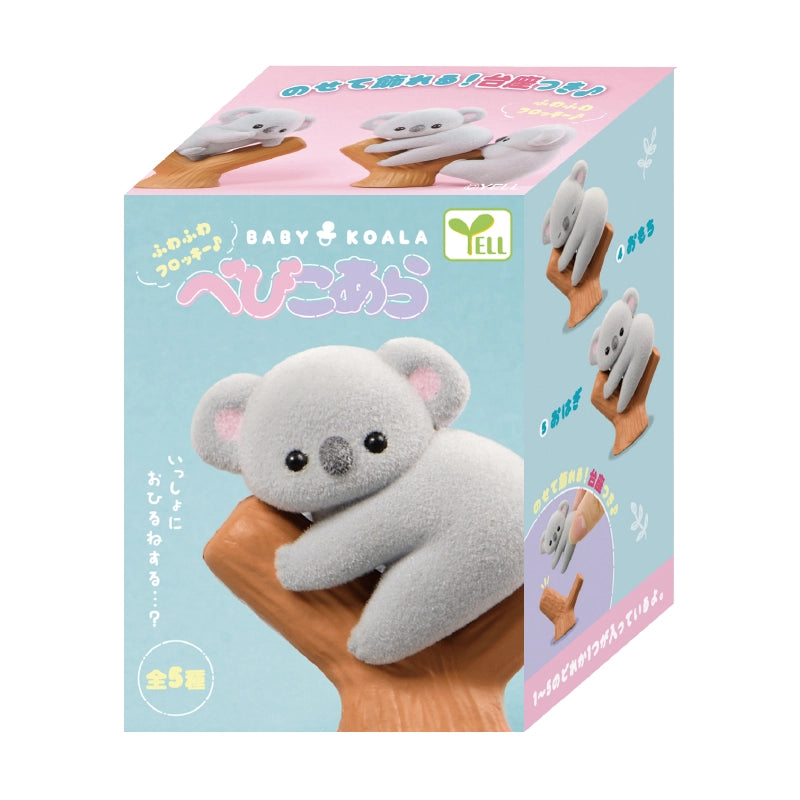Introducing a brand new flocked figure series: Baby Koala! These gentle and sleepy koalas cling adorably to their tree branches and bring a sense of calm and cuteness wherever they go. Made with soft flocked material, they’re perfect as a collectible or display item. 🍼