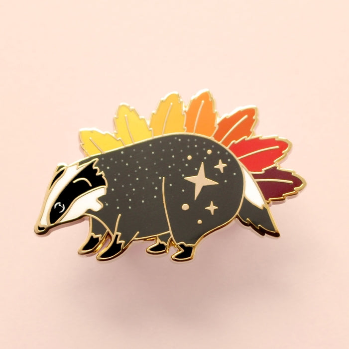 Badger Enamel Pin – Autumn Fall Collection