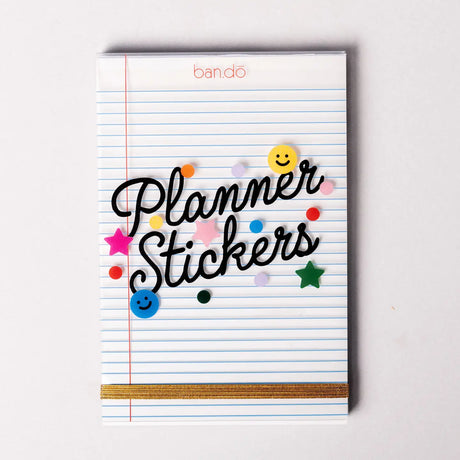 Stickers designed especially for your planner! This planner sticker book comes with 40 pages of colorful stickers to help you organize, decorate, and highlight every important moment. An elastic band closure keeps everything neat and tidy, so your stickers stay put and ready to use.