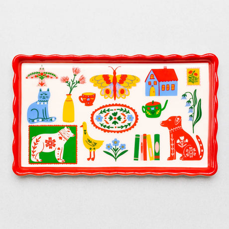 Ban.do Scandinavian Icons Trinket Tray

Cozy meets convenience! This adorable ceramic trinket tray features all your favorite Scandinavian icons, with a scalloped edge to keep all your bobbles home sweet home.

Product Details:

Dimensions: 7.5 in. x 4.5 in.
Ceramic