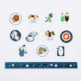 Cafe Lily Masking Roll Sticker Bande Washi Tape (2 rolls)