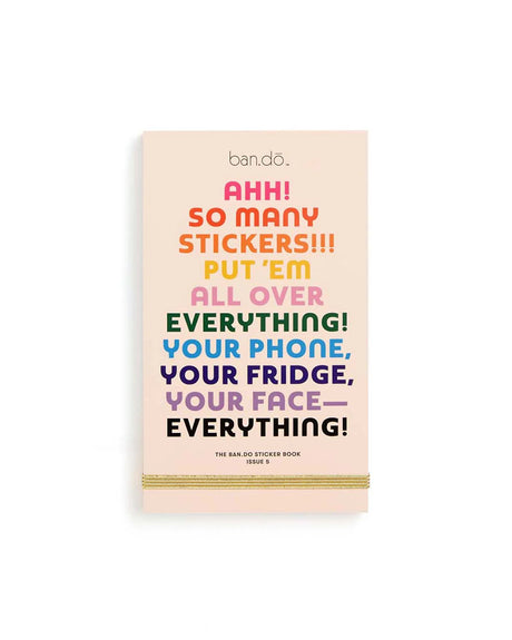 We’ve done it again! And by “it” we mean we made another sticker book, of course. This one is full of colorful stickers designed by us and some of our really cool artist friends. They're great for planners, phones, and faces and for the first time ever, all 700+ (yeah, you read that right) are arranged by color.