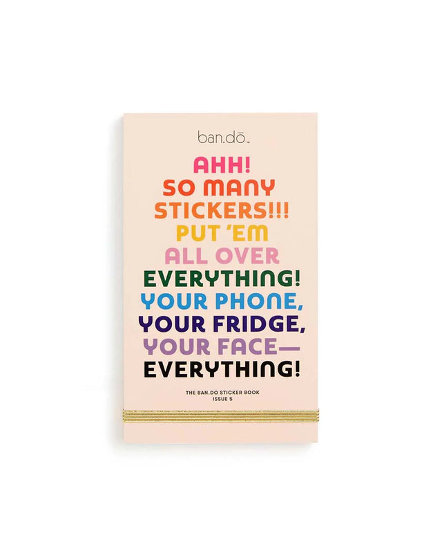 We’ve done it again! And by “it” we mean we made another sticker book, of course. This one is full of colorful stickers designed by us and some of our really cool artist friends. They're great for planners, phones, and faces and for the first time ever, all 700+ (yeah, you read that right) are arranged by color.