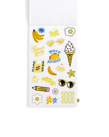 We’ve done it again! And by “it” we mean we made another sticker book, of course. This one is full of colorful stickers designed by us and some of our really cool artist friends. They're great for planners, phones, and faces and for the first time ever, all 700+ (yeah, you read that right) are arranged by color.