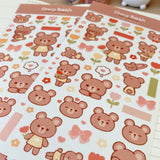 Bear Friends Sticker Sheet