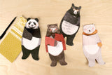 Wrap your message up in a bear hug! With folded hugging arms and scored waists for a seated display, these 12 die-cut bear cards—including polar, panda, brown, and black bears—are ready to send warm thoughts and a big hug for any occasion.

Includes 12 note cards and envelopes