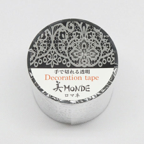 Cinta adhesiva transparente PET con encaje Beauty MONDE GR4086