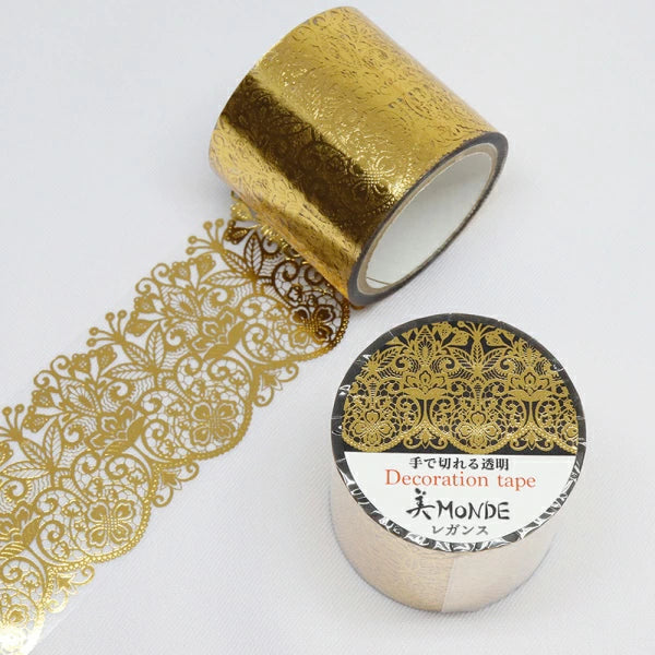 Cinta adhesiva transparente PET con encaje Beauty MONDE