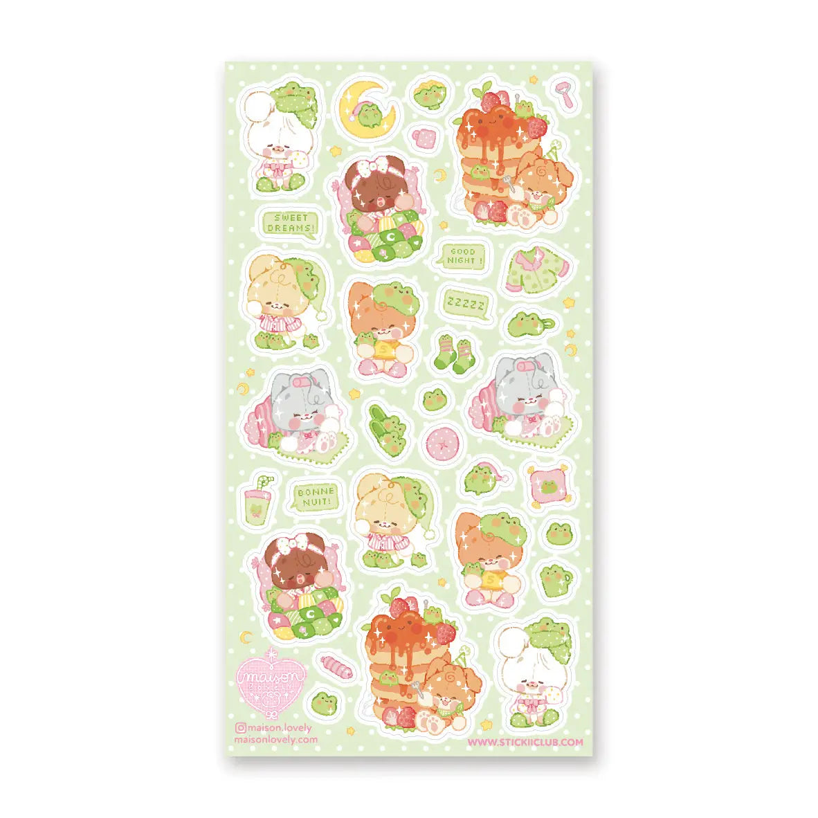 STICKII Bedtime Bears Sticker Sheet