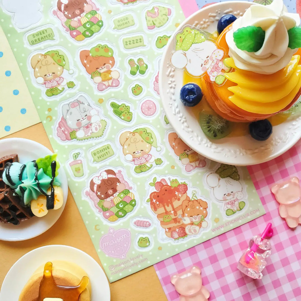 STICKII Bedtime Bears Sticker Sheet