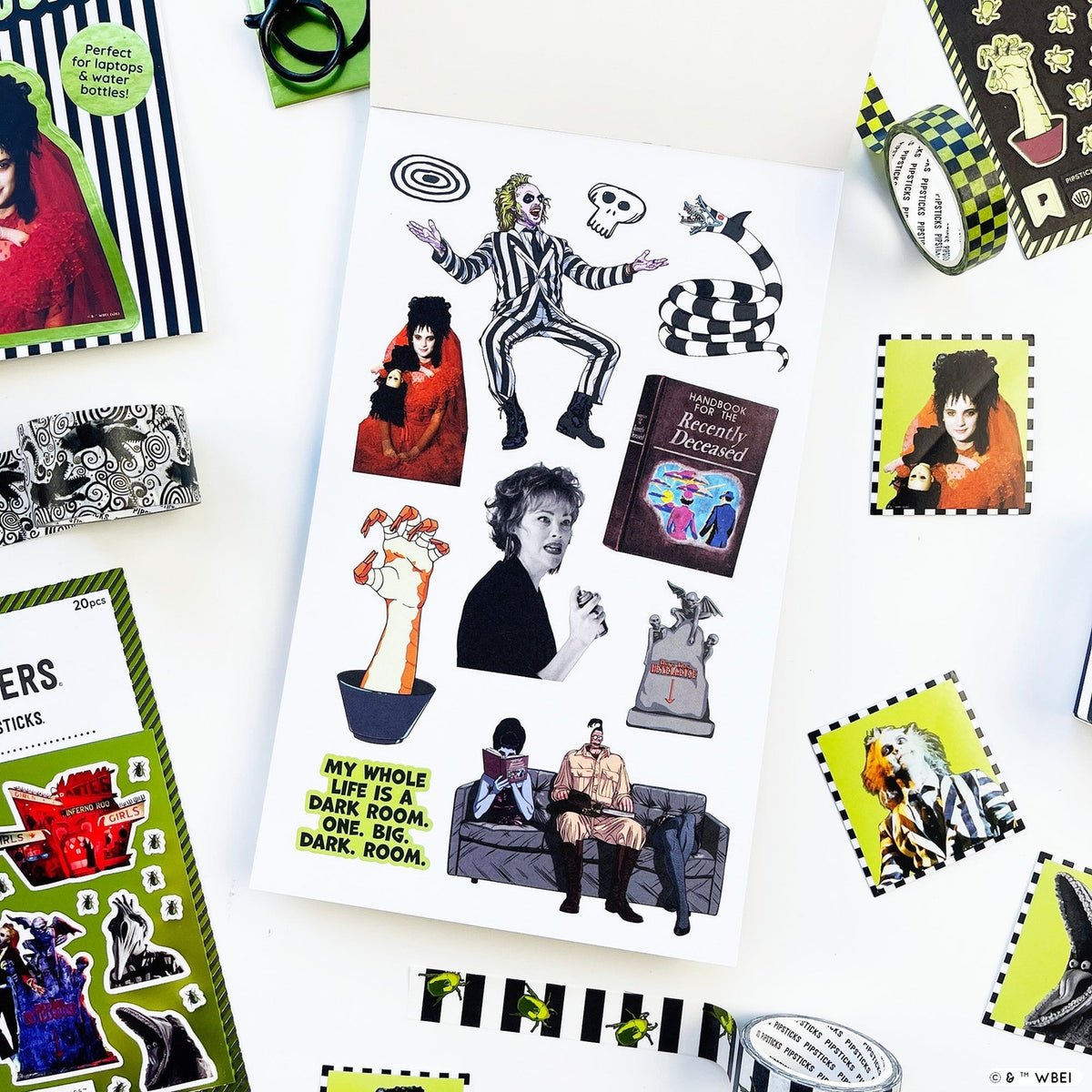 Pipsticks - Beetlejuice Junk Journal Sticker Book