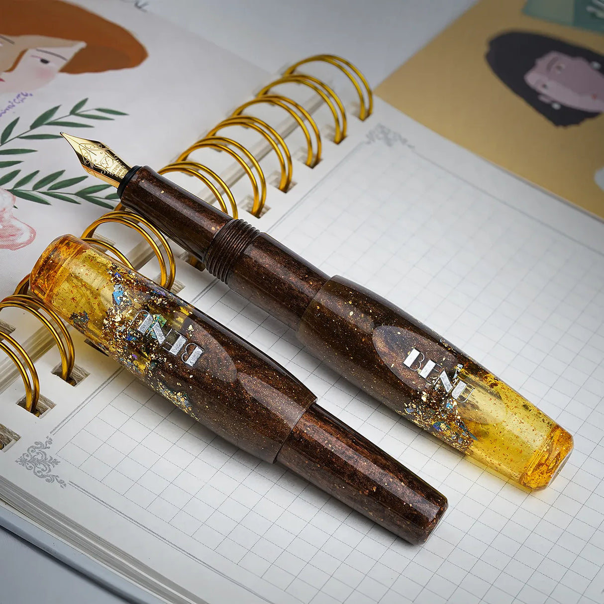 BENU Pixie Fountain Pen - Honey Bronze
