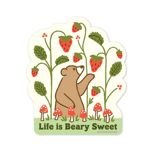 Life is Beary Sweet Vinyl Sticker